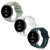 Λουράκι για Samsung Watch 4 (40mm)/Watch 4 (44mm)/Watch 4 Classic (42mm), Kwmobile, Green/White, Silicone, 58172.01