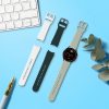Λουράκι για Samsung Watch 4 (40mm)/Watch 4 (44mm)/Watch 4 Classic (42mm), Kwmobile, Green/White, Silicone, 58172.01