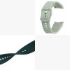 Λουράκι για Samsung Watch 4 (40mm)/Watch 4 (44mm)/Watch 4 Classic (42mm), Kwmobile, Green/White, Silicone, 58172.01