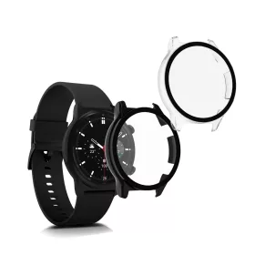   Σετ 2 θηκών για Honor Watch GS 3, Kwmobile, Μαύρο/Διαφανές, Πλαστικό, 58188.01