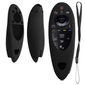   Θήκη για τηλεχειριστήριο AN-MR500, Kwmobile, Black, Silicone, 58158.01