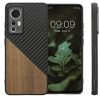 Θήκη Kwmobile για Xiaomi 12/12X, Ξύλο, Καφέ/Μαύρο, 58201.01