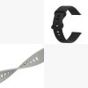 Σετ 2 ιμάντων για Huami Amazfit Bip/Amazfit Bip Lite, Kwmobile, Γκρι/Μαύρο, Σιλικόνη, 58181.01