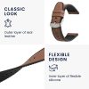 Λουράκι για Willful Smartwatch/Fitnesstracker, Kwmobile, Καφέ/Μαύρο, Φυσικό δέρμα, 58186.05