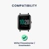 Λουράκι για Willful Smartwatch/Fitnesstracker, Kwmobile, Καφέ/Μαύρο, Φυσικό δέρμα, 58186.05