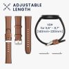 Λουράκι για Willful Smartwatch/Fitnesstracker, Kwmobile, Καφέ/Μαύρο, Φυσικό δέρμα, 58186.05