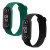 Σετ 2 λουριών για Xiaomi Mi Smart Band 6/Mi Band 6/Mi Band 5, Kwmobile, Μαύρο/Πράσινο, Σιλικόνη, 57428.05