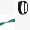 Σετ 2 λουριών για Xiaomi Mi Smart Band 6/Mi Band 6/Mi Band 5, Kwmobile, Μαύρο/Πράσινο, Σιλικόνη, 57428.05
