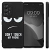 Θήκη Kwmobile για Samsung Galaxy A53 5G, Σιλικόνη, Μαύρο/Λευκό, 58241.02