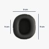 Σετ 2 μαξιλαριών αυτιών για ακουστικά Edifier W800BT/K800/K830, Kwmobile, Μαύρο, Οικολογικό δέρμα, 58252.01