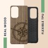 Θήκη Kwmobile για Samsung Galaxy A33 5G, Ξύλο, Καφέ, 58316.02