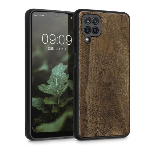 Θήκη Kwmobile για Samsung Galaxy A12, Ξύλο, Καφέ, 55092.03