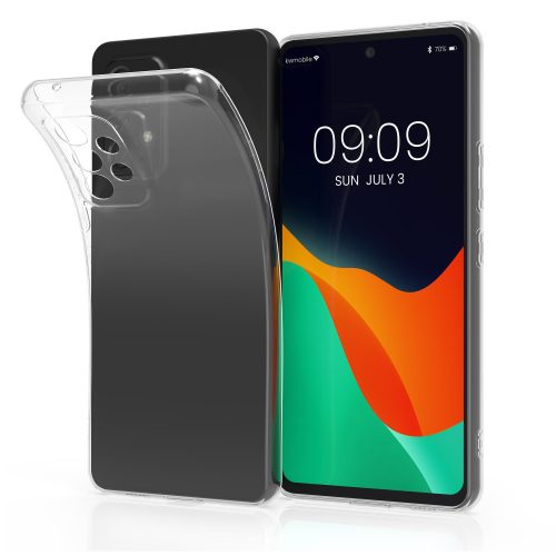 Θήκη Kwmobile για Samsung Galaxy A53 5G, Silicone, Transparent, 58329.03