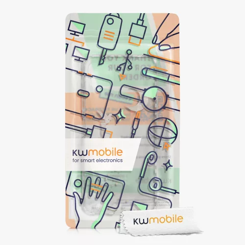 Θήκη Kwmobile για Samsung Galaxy A22 5G, σιλικόνη, διαφανές/χρυσό, 58363.01