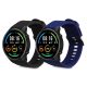Σετ 2 ιμάντων για Xiaomi Mi Watch/Mi Watch Color Sport, Kwmobile, Μαύρο/Μπλε, Σιλικόνη, 58466.01