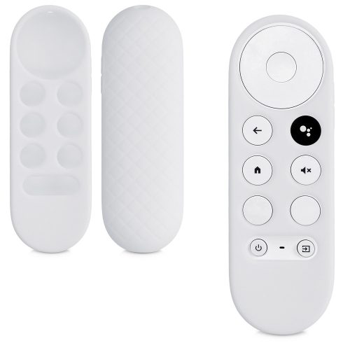 Κάλυμμα για τηλεχειριστήριο Chromecast 2020, Kwmobile, White, Silicone, 56917.02