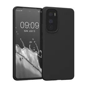   Θήκη Kwmobile για Motorola Edge 30, Silicone, Black, 58537.01