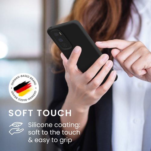 Θήκη Kwmobile για Motorola Edge 30, Silicone, Black, 58537.01