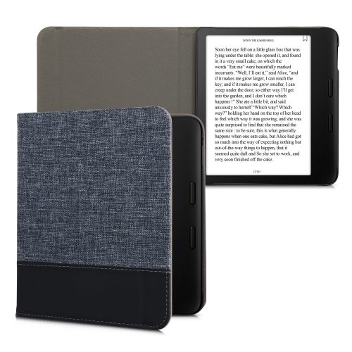 Κάλυμμα για Tolino Vision 6, Kwmobile, Blue/Black, Textile, 57164.17