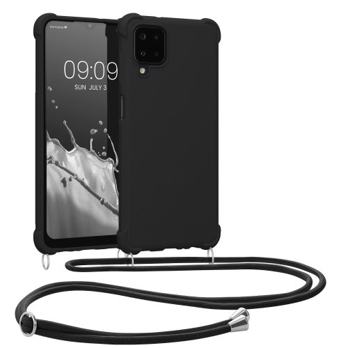 Θήκη Kwmobile για Samsung Galaxy A12, Silicone, Black, 54504.01