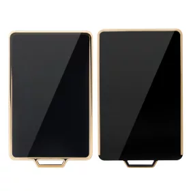   Κάλυμμα κλειδιού αυτοκινήτου για Tesla Model 3/Model Y, Kwmobile, Black/Gold, Silicone, 58600.01