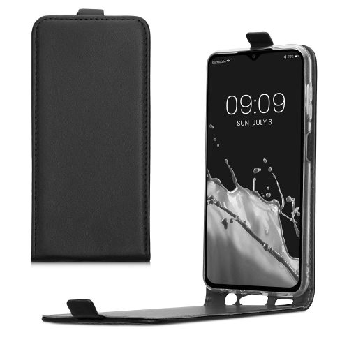 Θήκη Kwmobile για Samsung Galaxy A13, Οικολογικό Δερμάτινο, Μαύρο, 58616.01