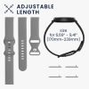 Σετ 2 ιμάντων για Huawei Watch GT 3 Pro (46mm), Kwmobile, Μαύρο/Γκρι, Σιλικόνη, 58637.02