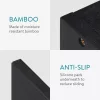 Inaltator pentru toaleta Navaris, pozitie ghemuit, antiderapant, 43.5x28x18.3 cm, negru, bambus