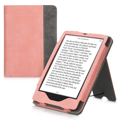 Θήκη για Amazon Kindle Paperwhite 11, Kwmobile, Pink/Grey, Eco-leather, 56261.07
