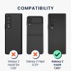 Κάλυμμα Kwmobile για Samsung Galaxy Z Fold 4, Eco leather, Μαύρο, 58680.01