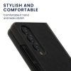Κάλυμμα Kwmobile για Samsung Galaxy Z Fold 4, Eco leather, Μαύρο, 58680.01