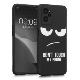   Θήκη Kwmobile για Realme 9i, Silicone, Black/White, 58694.01