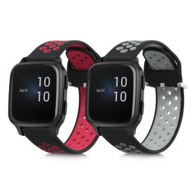   Σετ 2 λουριά για Garmin Venu Sq/Venu Sq Music, Kwmobile, Πολύχρωμο, Σιλικόνη, 58715.01