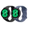 Σετ 2 ιμάντων για Samsung Galaxy Watch 4 (40mm)/Galaxy Watch 4 (44mm)/Galaxy Watch 4 Classic (42mm), Kwmobile, Black/Blue, Silicone, 58740.01