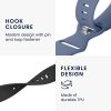 Σετ 2 ιμάντων για Samsung Galaxy Watch 4 (40mm)/Galaxy Watch 4 (44mm)/Galaxy Watch 4 Classic (42mm), Kwmobile, Black/Blue, Silicone, 58740.01