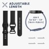 Σετ 2 ιμάντων για Samsung Galaxy Watch 4 (40mm)/Galaxy Watch 4 (44mm)/Galaxy Watch 4 Classic (42mm), Kwmobile, Black/Blue, Silicone, 58740.01