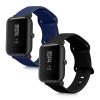 Σετ 2 ιμάντων για Huami Amazfit Bip S/Amazfit Bip S Lite, Kwmobile, Μαύρο/Μπλε, Σιλικόνη, 58717.01