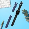 Σετ 2 ιμάντων για Huami Amazfit Bip S/Amazfit Bip S Lite, Kwmobile, Μαύρο/Μπλε, Σιλικόνη, 58717.01