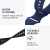 Σετ 2 ιμάντων για Huami Amazfit Bip S/Amazfit Bip S Lite, Kwmobile, Μαύρο/Μπλε, Σιλικόνη, 58717.01