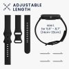 Σετ 2 ιμάντων για Huami Amazfit Bip S/Amazfit Bip S Lite, Kwmobile, Μαύρο/Μπλε, Σιλικόνη, 58717.01