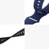 Σετ 2 ιμάντων για Huami Amazfit Bip S/Amazfit Bip S Lite, Kwmobile, Μαύρο/Μπλε, Σιλικόνη, 58717.01