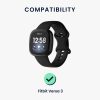 Βάση σύνδεσης για Fitbit Versa 3, Kwmobile, Black/Grey, Metal, 58724.01