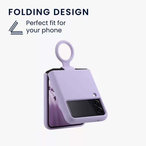 Θήκη kwmobile για Samsung Galaxy Z Flip 3, Silicon, Purple, 58783.108