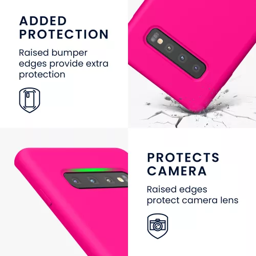 Θήκη Kwmobile για Samsung Galaxy S10 Plus, σιλικόνη, ροζ, 49028.77