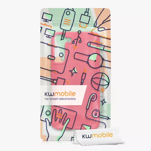 Θήκη Kwmobile για Samsung Galaxy S22 Plus, σιλικόνη, ροζ, 56761.238