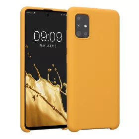   Θήκη Kwmobile για Samsung Galaxy A51, σιλικόνη, πορτοκαλί, 51197.191