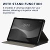 Θήκη για το tablet Huawei MatePad T10/MatePad T10s, Kwmobile, Γκρι/Μαύρο, Textile, 58774.01