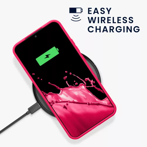 Θήκη Kwmobile για Samsung Galaxy S22 Plus, σιλικόνη, ροζ, 56761.77