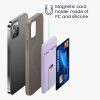 Θήκη μαγνητικής κάρτας συμβατή με Apple iPhone 14 Series/iPhone 13 Series/iPhone 12 Series, Kwmobile, Purple, Plastic, 58791.139