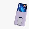 Θήκη μαγνητικής κάρτας συμβατή με Apple iPhone 14 Series/iPhone 13 Series/iPhone 12 Series, Kwmobile, Purple, Plastic, 58791.139
